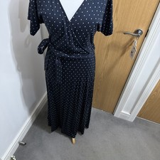 The White Company Navy Polka